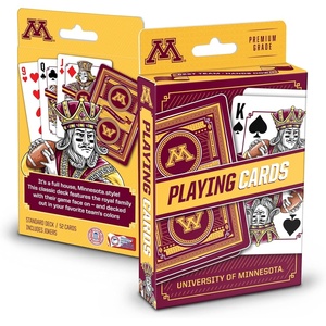 image:imageYouTheFan NCAA OfficiallyLicensed Playing Cards  Original Artwork on All face Cards and Jokers  Teams Official Colors  Quality Linen Texture  Designed in The USAMinnesota Golden Gophers