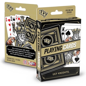 image:imageYouTheFan NCAA OfficiallyLicensed Playing Cards  Original Artwork on All face Cards and Jokers  Teams Official Colors  Quality Linen Texture  Designed in The USACentral Florida Knights