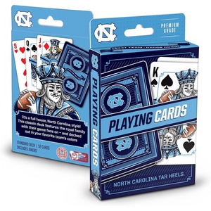 image:imageYouTheFan NCAA OfficiallyLicensed Playing Cards  Original Artwork on All face Cards and Jokers  Teams Official Colors  Quality Linen Texture  Designed in The USANorth Carolina Tar Heels