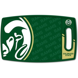 image:imageYouTheFan NCAA Officiallylicensed Logo Series Cutting Board  reversible design for double the cutting surface  gentle on knives team message on both front and backColorado State Rams