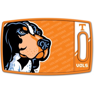 image:imageYouTheFan NCAA Officiallylicensed Logo Series Cutting Board  reversible design for double the cutting surface  gentle on knives team message on both front and backTennessee Volunteers