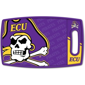 image:imageYouTheFan NCAA Officiallylicensed Logo Series Cutting Board  reversible design for double the cutting surface  gentle on knives team message on both front and backEast Carolina Pirates