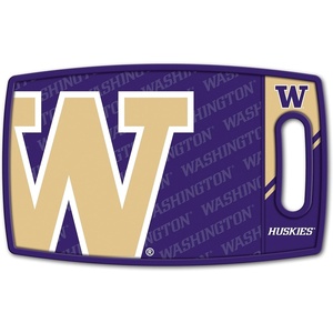 image:imageYouTheFan NCAA Officiallylicensed Logo Series Cutting Board  reversible design for double the cutting surface  gentle on knives team message on both front and backWashington Huskies