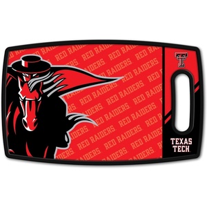 image:imageYouTheFan NCAA Officiallylicensed Logo Series Cutting Board  reversible design for double the cutting surface  gentle on knives team message on both front and backTexas Tech Red Raiders
