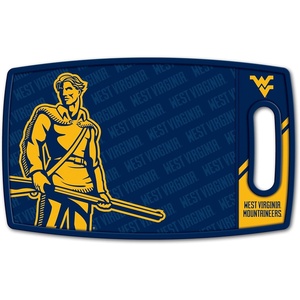 image:imageYouTheFan NCAA Officiallylicensed Logo Series Cutting Board  reversible design for double the cutting surface  gentle on knives team message on both front and backWest Virginia Mountaineers