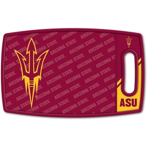image:imageYouTheFan NCAA Officiallylicensed Logo Series Cutting Board  reversible design for double the cutting surface  gentle on knives team message on both front and backArizona State Sun Devils