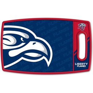image:imageYouTheFan NCAA Officiallylicensed Logo Series Cutting Board  reversible design for double the cutting surface  gentle on knives team message on both front and backLiberty Flames