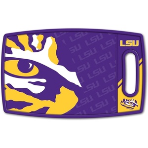 image:imageYouTheFan NCAA Officiallylicensed Logo Series Cutting Board  reversible design for double the cutting surface  gentle on knives team message on both front and backLSU Tigers