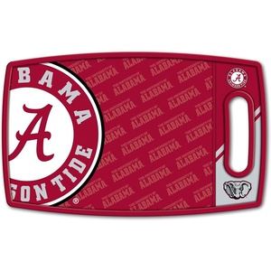 image:imageYouTheFan NCAA Officiallylicensed Logo Series Cutting Board  reversible design for double the cutting surface  gentle on knives team message on both front and backAlabama Crimson Tide