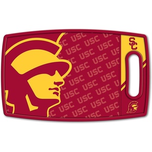 image:imageYouTheFan NCAA Officiallylicensed Logo Series Cutting Board  reversible design for double the cutting surface  gentle on knives team message on both front and backUSC Trojans
