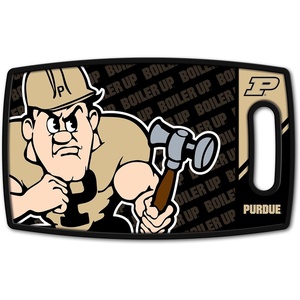 image:imageYouTheFan NCAA Officiallylicensed Logo Series Cutting Board  reversible design for double the cutting surface  gentle on knives team message on both front and backPurdue Boilermakers