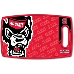 image:imageYouTheFan NCAA Officiallylicensed Logo Series Cutting Board  reversible design for double the cutting surface  gentle on knives team message on both front and backNC State Wolfpack