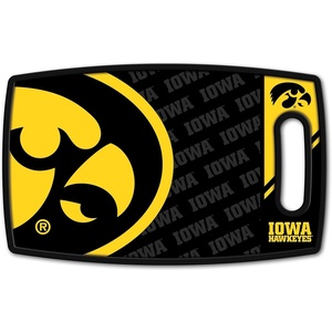 image:imageYouTheFan NCAA Officiallylicensed Logo Series Cutting Board  reversible design for double the cutting surface  gentle on knives team message on both front and backIowa Hawkeyes