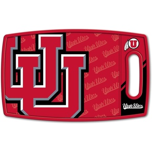 image:imageYouTheFan NCAA Officiallylicensed Logo Series Cutting Board  reversible design for double the cutting surface  gentle on knives team message on both front and backUtah Utes