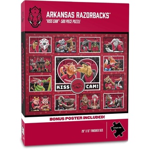 image:imageYouTheFan NCAA Wyoming Cowboys Kiss Cam 500pc PuzzleArkansas Razorbacks