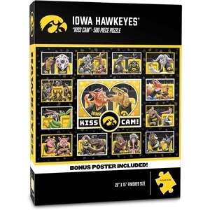 image:imageYouTheFan NCAA Wyoming Cowboys Kiss Cam 500pc PuzzleIowa Hawkeyes