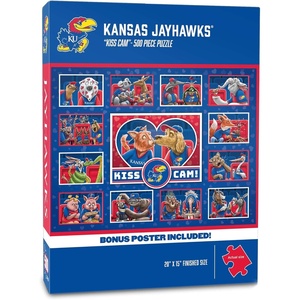 image:imageYouTheFan NCAA Wyoming Cowboys Kiss Cam 500pc PuzzleKansas Jayhawks