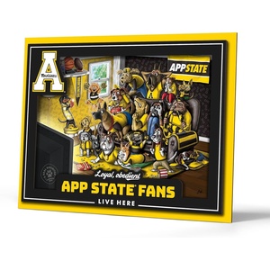 image:imageYouTheFan Officiallylicensed NCAA Purebred 3D Wall Art  Humorous original handdrawn cartoon artwork multilayer funny gift indoor team decorAppalachian State Mountaineers