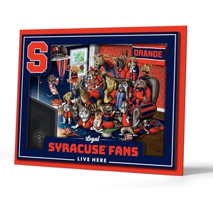 image:imageYouTheFan Officiallylicensed NCAA Purebred 3D Wall Art  Humorous original handdrawn cartoon artwork multilayer funny gift indoor team decorSyracuse Orange