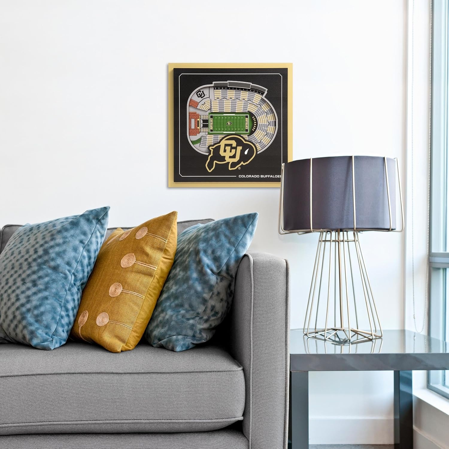image:imageYouTheFan Officiallylicensed NCAA Stadium Series 3D Wall Art  multilayer team stadium replica detailed sports fan gift indoor decorColorado Buffaloes