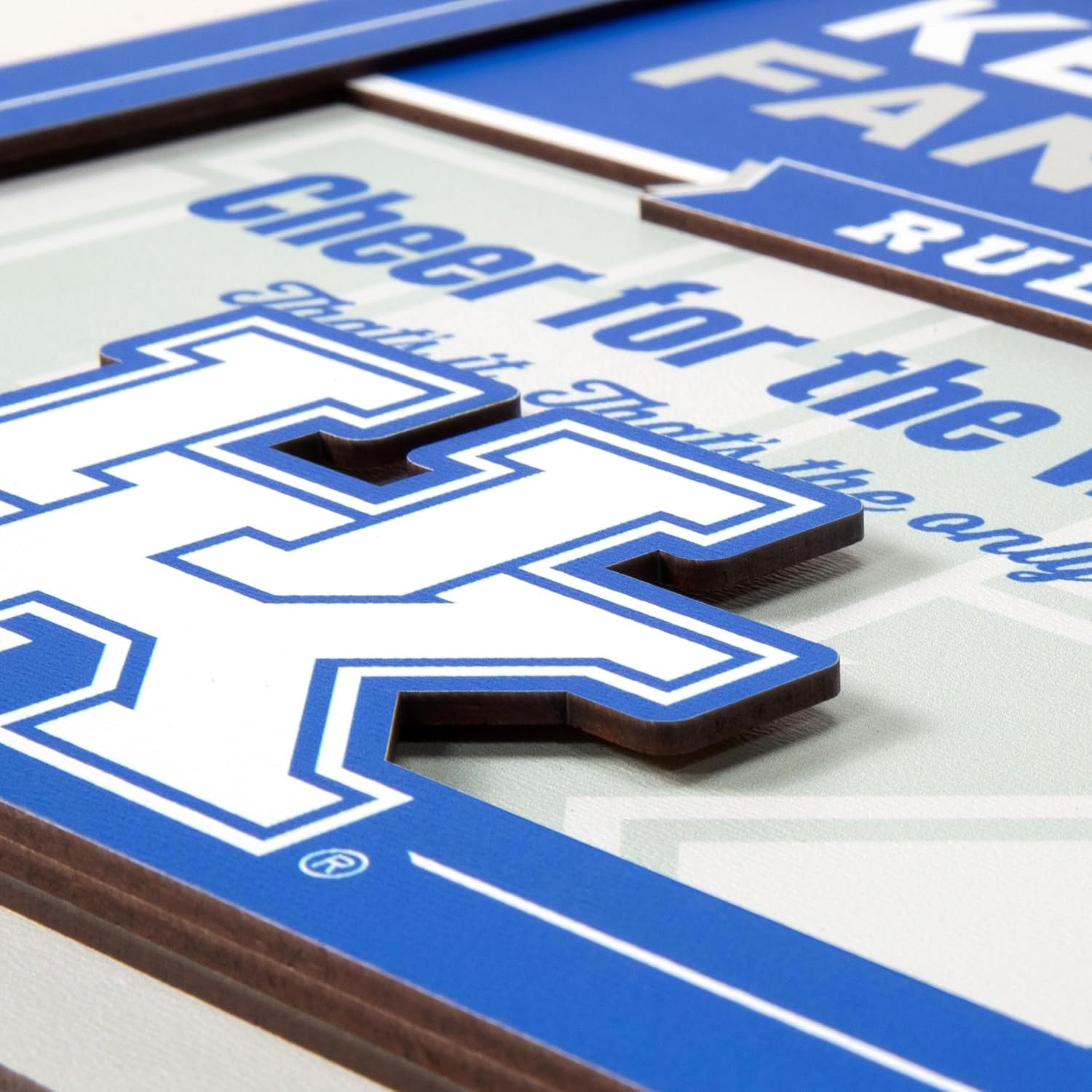image:imageYouTheFan Officiallylicensed NCAA Tide Fan Rules Wall Art multiple layers humorous team artwork sports fan motto showcases funny rules indoor decorKentucky Wildcats