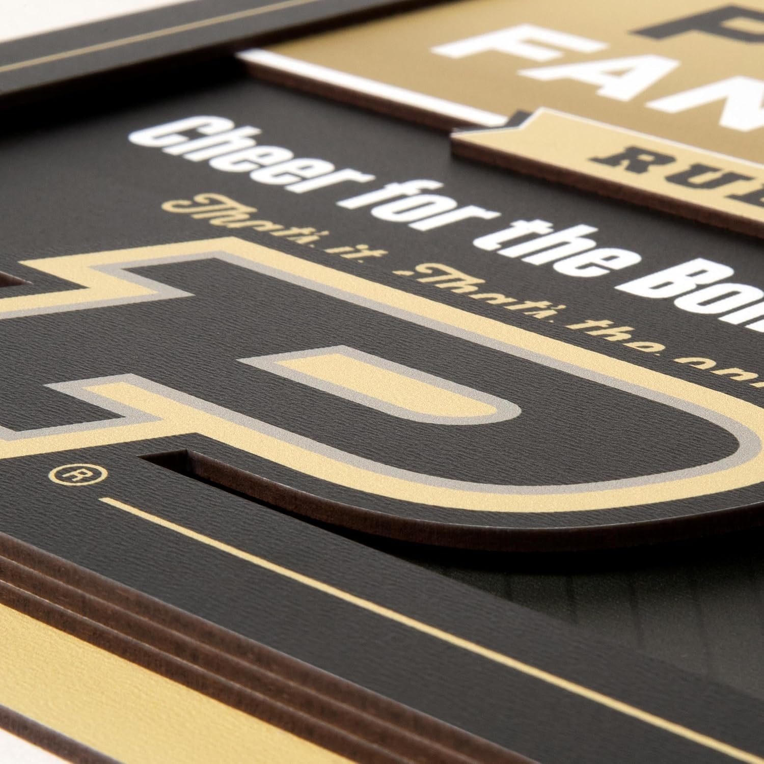 image:imageYouTheFan Officiallylicensed NCAA Tide Fan Rules Wall Art multiple layers humorous team artwork sports fan motto showcases funny rules indoor decorPurdue Boilermakers
