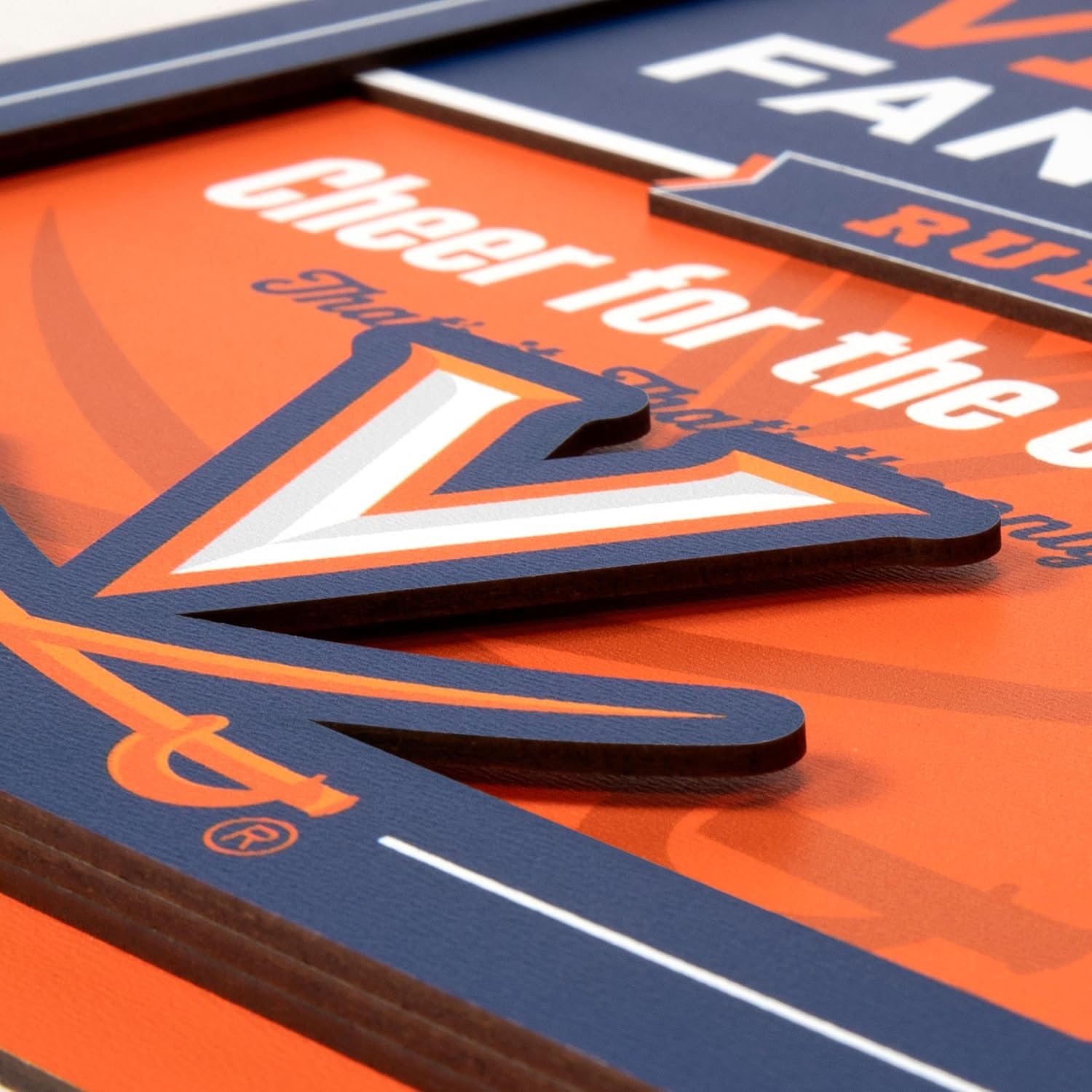 image:imageYouTheFan Officiallylicensed NCAA Tide Fan Rules Wall Art multiple layers humorous team artwork sports fan motto showcases funny rules indoor decorVirginia Cavaliers