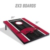 image:imageYouTheFan NCAA 2 x 3 Portable Cornhole Game with Logo BagsArkansas Razorbacks