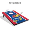 image:imageYouTheFan NCAA 2 x 3 Portable Cornhole Game with Logo BagsKansas Jayhawks