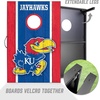 image:imageYouTheFan NCAA 2 x 3 Portable Cornhole Game with Logo BagsKansas Jayhawks