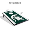 image:imageYouTheFan NCAA 2 x 3 Portable Cornhole Game with Logo BagsMichigan State Spartans