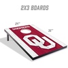 image:imageYouTheFan NCAA 2 x 3 Portable Cornhole Game with Logo BagsOklahoma Sooners