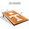 image:imageYouTheFan NCAA 2 x 3 Portable Cornhole Game with Logo BagsTennessee Volunteers