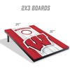 image:imageYouTheFan NCAA 2 x 3 Portable Cornhole Game with Logo BagsWisconsin Badgers