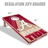 image:imageYouTheFan NCAA 2 x 4 Slogan Series Professional Wood Cornhole Game with Logo BagsAlabama Crimson Tide