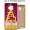 image:imageYouTheFan NCAA 2 x 4 Slogan Series Professional Wood Cornhole Game with Logo BagsArizona State Sun Devils