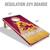 image:imageYouTheFan NCAA 2 x 4 Slogan Series Professional Wood Cornhole Game with Logo BagsArizona State Sun Devils
