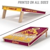 image:imageYouTheFan NCAA 2 x 4 Slogan Series Professional Wood Cornhole Game with Logo BagsArizona State Sun Devils