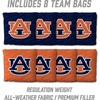 image:imageYouTheFan NCAA 2 x 4 Slogan Series Professional Wood Cornhole Game with Logo BagsAuburn Tigers