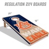 image:imageYouTheFan NCAA 2 x 4 Slogan Series Professional Wood Cornhole Game with Logo BagsAuburn Tigers