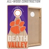 image:imageYouTheFan NCAA 2 x 4 Slogan Series Professional Wood Cornhole Game with Logo BagsClemson Tigers