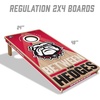 image:imageYouTheFan NCAA 2 x 4 Slogan Series Professional Wood Cornhole Game with Logo BagsGeorgia Bulldogs