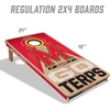 image:imageYouTheFan NCAA 2 x 4 Slogan Series Professional Wood Cornhole Game with Logo BagsMaryland Terrapins