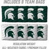 image:imageYouTheFan NCAA 2 x 4 Slogan Series Professional Wood Cornhole Game with Logo BagsMichigan State Spartans
