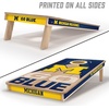 image:imageYouTheFan NCAA 2 x 4 Slogan Series Professional Wood Cornhole Game with Logo BagsMichigan Wolverines