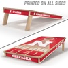 image:imageYouTheFan NCAA 2 x 4 Slogan Series Professional Wood Cornhole Game with Logo BagsNebraska Cornhuskers