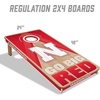 image:imageYouTheFan NCAA 2 x 4 Slogan Series Professional Wood Cornhole Game with Logo BagsNebraska Cornhuskers
