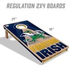 image:imageYouTheFan NCAA 2 x 4 Slogan Series Professional Wood Cornhole Game with Logo BagsNotre Dame Fighting Irish