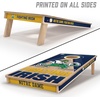 image:imageYouTheFan NCAA 2 x 4 Slogan Series Professional Wood Cornhole Game with Logo BagsNotre Dame Fighting Irish