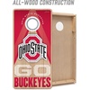 image:imageYouTheFan NCAA 2 x 4 Slogan Series Professional Wood Cornhole Game with Logo BagsOhio State Buckeyes